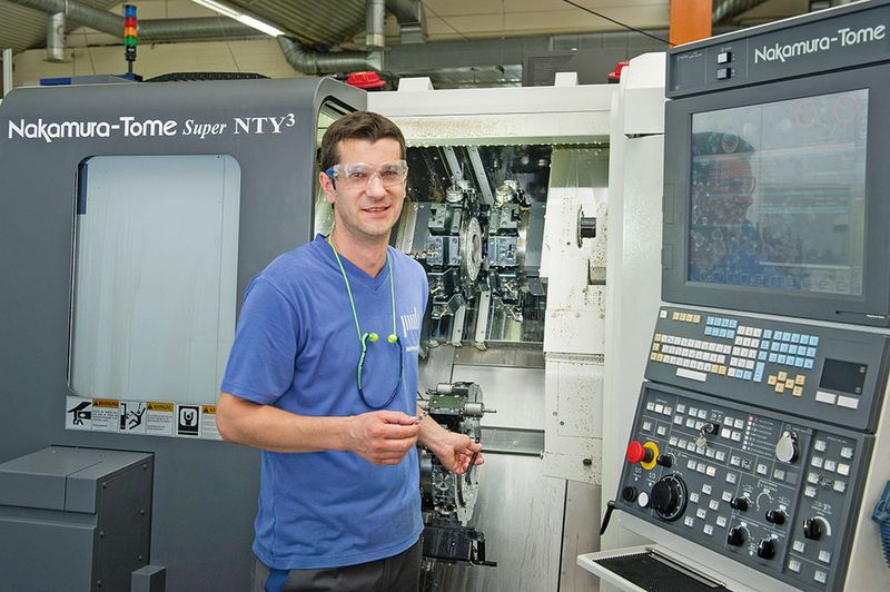 Die Nakamura NTY3 sorgt für effizienteste Komplettbearbeitungen. (Bild: Thomas Entzeroth)