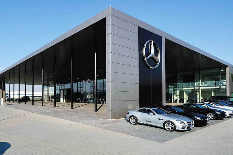 „Autohaus der Zukunft“: Nach 16-monatiger Bauzeit eröffnet das Autohaus Beresa an diesem Wochenende seinen neuen Hauptstandort in Münster. (Foto: Beresa)