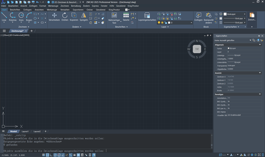 Abb.2: Eine vertraute Benutzeroberfläche und Befehle helfen neuen wie erfahrenen Anwendern sich schnell zurechtzufinden. (Bild:  ZWSOFT)