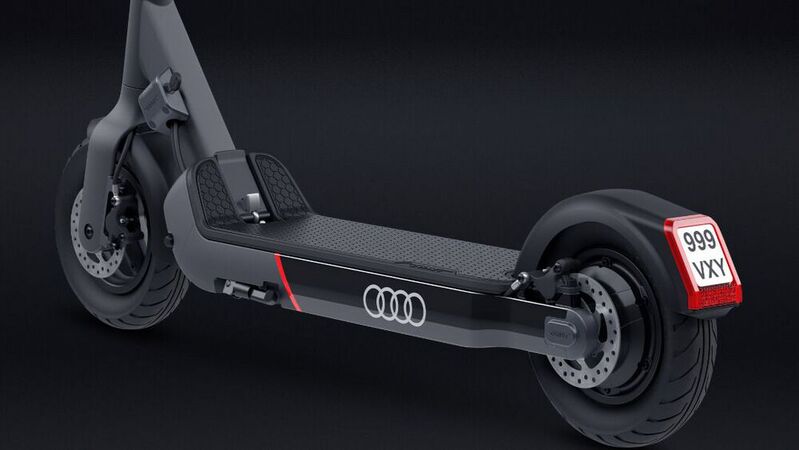 Der Audi „Electric Kick Scooter Powered By Egret“ ist ab November erhältlich. 