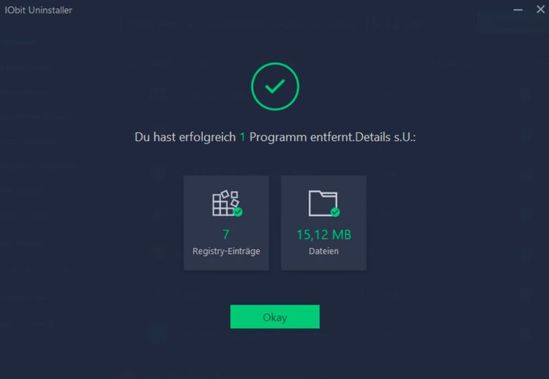 Abbildung 10: Nach dem Deinstallieren von Programmen mit „Iobit Uninstaller“ lassen sich Registry-Einträge und Dateileichen entfernen. (Thomas Joos)