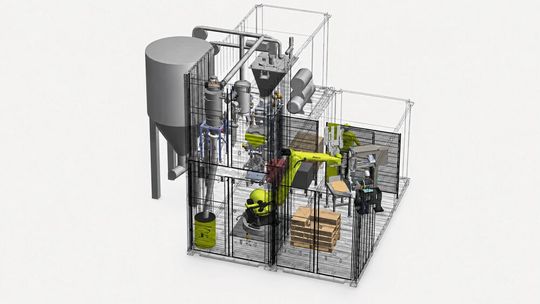 Das Anlagenkonzept verbindet schnelle Einsatzbereitschaft mit der Möglichkeit, Produktionskapazitäten flexibel aufzubauen und bei Bedarf zu erweitern. (Bild:  Greif-Velox)