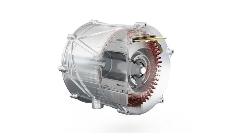 Beim neuen SCT E-Motor von Mahle sind Spitzen- und Dauerleistung auf nahezu gleichem Niveau.