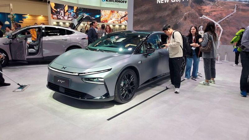 ...zeigten die Chinesen auch den P7+, der ein komplett eigenständiges Modell ist. (Bild: Wehner - VCG)