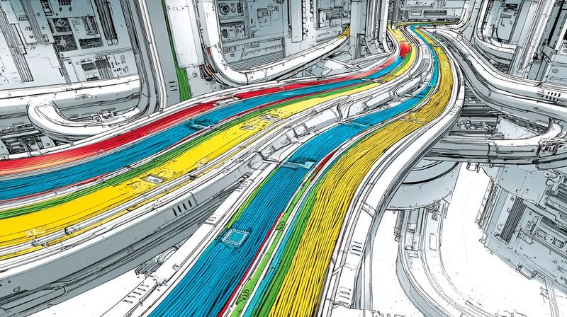 PCIe bietet hohe Datengeschwindigkeiten zwischen Peripheriekomponenten und dem Motherboard.(Bild:  Midjourney / KI-generiert)