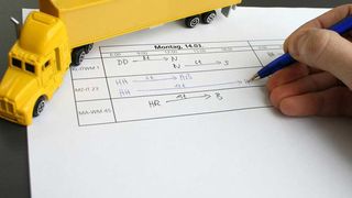 Die unternehmensübergreifende Kooperation bei Frachten mit Hilfe einer „Mitfahrzentrale“ ist eine Möglichkeit für Speditionen, den Auftragspool zu vergrößern. Bild: Fraunhofer-ITWM (Archiv: Vogel Business Media)