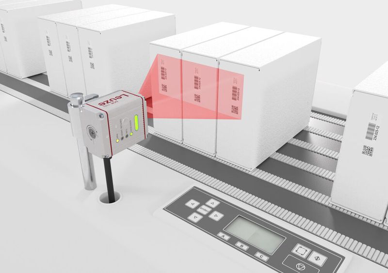 Der DCR 100i ist ideal für die Objektdetektion bei hohen Geschwindigkeiten, beispielsweise in der Verpackungsindustrie. Mit 120 Bildern pro Sekunde ermöglicht er Fördergeschwindigkeiten von bis zu zwei Metern pro Sekunde. (Bild: Leuze)