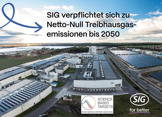 SIG hat sich verpflichtet, bis 2050 in der gesamten Wertschöpfungskette Netto-Null (Net-Zero) Treibhausgasemissionen zu erreichen. SIG hat sich verpflichtet, bis 2050 in der gesamten Wertschöpfungskette Netto-Null (Net-Zero) Treibhausgasemissionen zu erreichen.