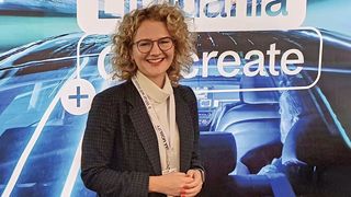Die litauische Wirtschaftsministerin Ausrine Armonaite machte auf der IAA in München Werbung für ihr Land. (Bild: Gary Huck - VCG)