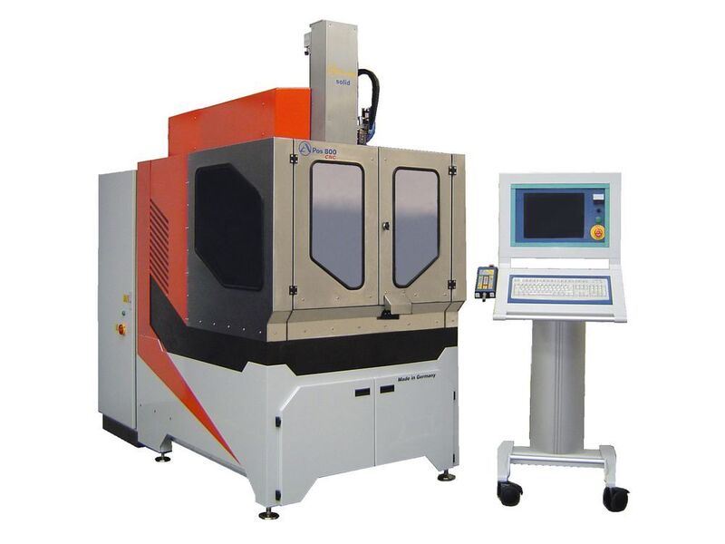 The camera system by Heun can be easily integrated into Heun's APos series of high-speed EDM drilling machines. (Heun)