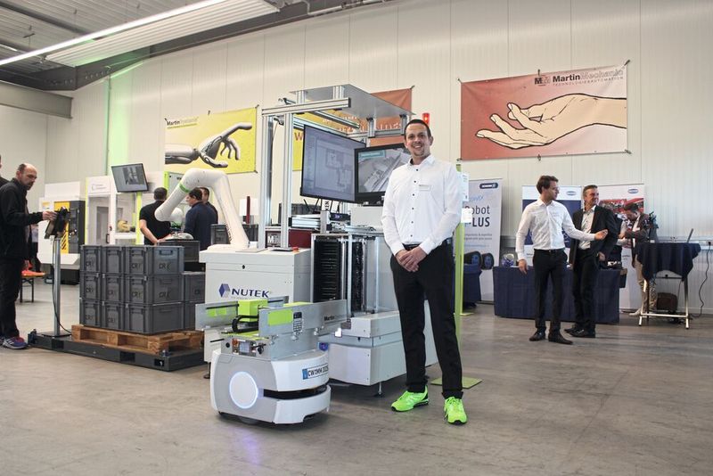 Marcel Sindlinger a clairement expliqué et démontré avec quelle facilité l'AMR peut être intégrée à des processus existants ou nouveaux, et comment l'utilisateur peut passer à de nouvelles tâches de manière flexible et sans connaissances particulières en programmation. (Source : Martin Group)