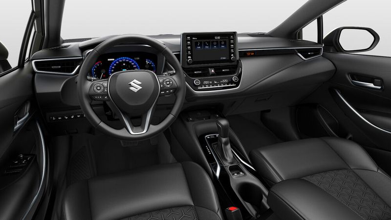 Im Innenraum zeigt der Swace trotz Bestausstattung, wie es offiziell heißt, nicht viel Schnickschnack. (Bild: Suzuki)