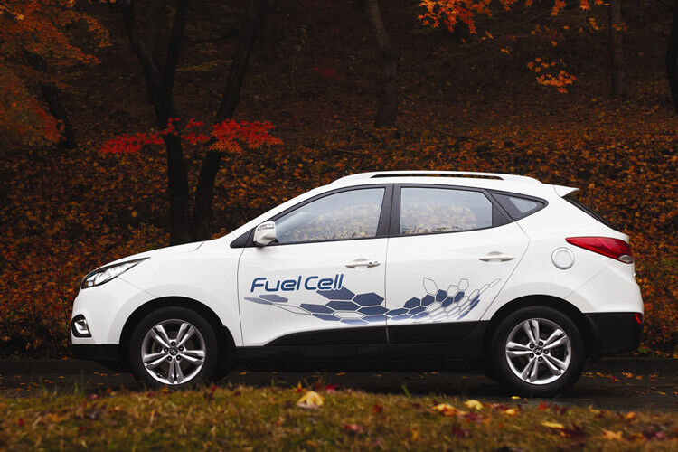 Den ix35 gibt es jetzt mit Brennstoffzellen-Antrieb. (Foto: Hyundai)