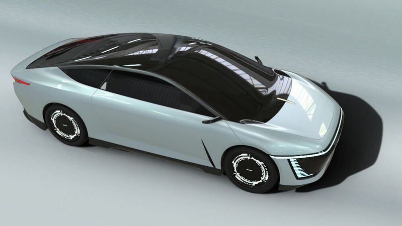 Die Chery-Entwickler orientierten sich an der besonderen Form der Rückenflosse von Thunfischen.(Bild:  Autoren-Union Mobilität/Chery)