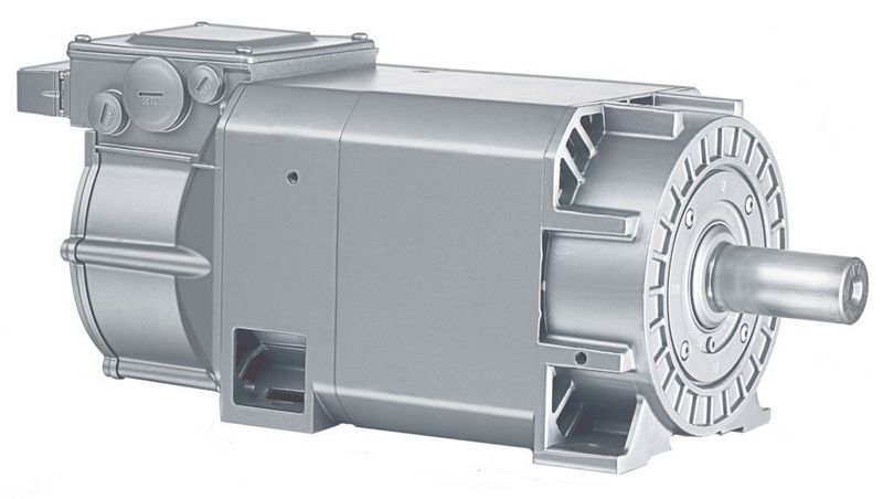 Herausragendes Merkmal des 142 kW starken Asynchron-Servomotors 1PH7 am Hauptantrieb ist die hohe Drehzahlstabilität, die die Abstimmung mit anderen angetriebenen Komponenten vereinfacht, ohne diese zwingend elektronisch koppeln zu müssen. Bilder: Siemens (Archiv: Vogel Business Media)