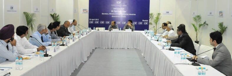 An exclusive CEOs’ Interaction with Secretary, Ministry of Food Processing, Government of India, Rakesh Kacker (Source: CII)