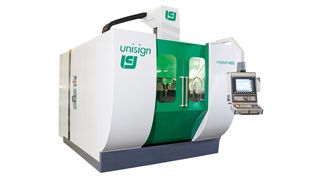 Das Fräszentrum Unipent 4000 von Unisign wurde für die Fünf-Achs-Bearbeitung konzipiert. Bild: Unisign (Archiv: Vogel Business Media)
