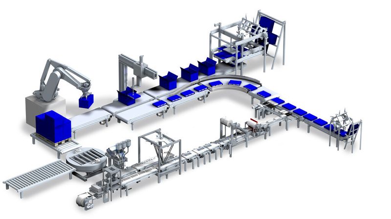 Verpackungslinie Fast (Bild: Lenze)