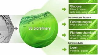 A biorefinery based on 3G biorefining technology processes non-food biomasses, such as sugarcane bagasse and straws and even wood, into pure cellulosic sugars, advanced biofuels, multiple value-added biochemicals and biocoal while producing surplus bioenergy into the grid (Picture: Chempolis India)