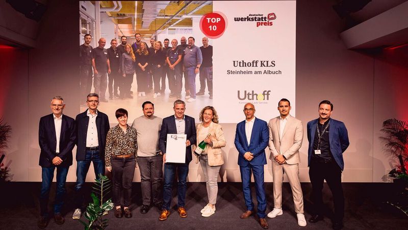 Die Reihe der Top-Ten-Betriebe schließt mit Uthoff KLS ein neu gebauter und wahrhaft vorbildlicher Karosserie- und Lackbetrieb ab. Ein besserer Start in die neue Unternehmensära lässt sich wohl kaum vorstellen. (Bild: Stefan Bausewein)