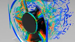 Die physikalische Simulation erlaubt es, der digitalen Geometrie ein Abbild ihres physikalischen Verhaltens hinzuzufügen – zum Beispiel das Geräuschverhalten eines Ventilators. (Dassault Systémes)