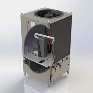 Noch ein Blick in das modulare Laserkühlsystem „ECO.chiller xtend“ von Technotrans. Hier ein Einzelgerät.(Bild:  Technotrans)