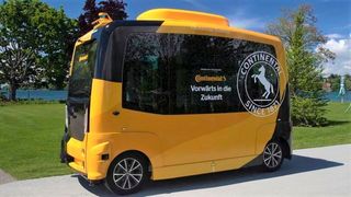 Eine aktuelle Continental-Mobilitätsstudie enthüllt, dass das autonome Fahren in Deutschland, den USA und Frankreich noch skeptisch beäugt wird, wie hier das Robo-Taxi Cube (Continental Urban Mobility Experience). In Sachen Fahrassistenz sieht es aber anders aus. (Continental)