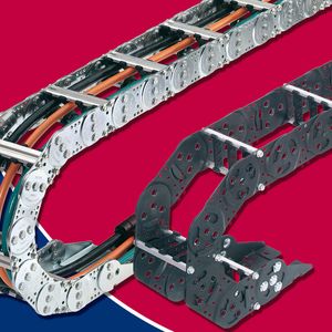 Vom Heavy-Duty-Produkt bis hin zur besonders leichten Konstruktion: KABELSCHLEPP bietet ein umfangreiches Spektrum an Energieführungsketten aus Stahl.