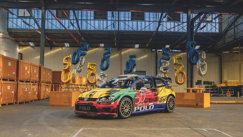 50 Jahre Polo: Volkswagen feiert das mit einem beeindruckenden Drift-Video.(Bild:  Volkswagen)