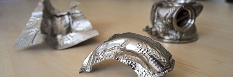 Halbschale für thermische Isolierungen von Turboladern.(Bild:  Kölle/Stampack)