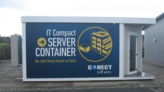 Ein Rechenzentrums-Container von der Firma Conect (Bild: Conect Kommunikationssysteme GmbH)