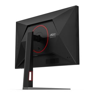 Der Standfuß ermöglicht eine Höhen-, Neigungs- und Schwenkeinstellung des Monitors.(Bild:  AOC)