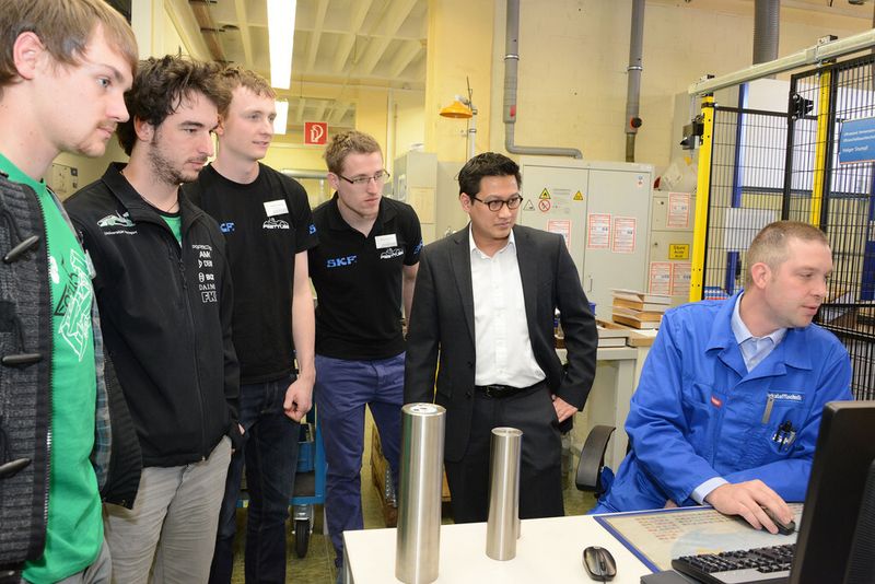 Die Studierenden hatten zudem die Möglichkeit, das Unternehmen näher kennenzulernen. (Bild: SKF)