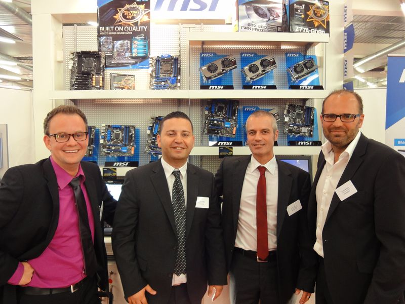 Ohne Dragan werden die MSI-Fotos doch am Schönsten: v.l. Jens Greeb, Erhan Ilhan, Dirk Neuneier und Frank Markert (Archiv: Vogel Business Media)