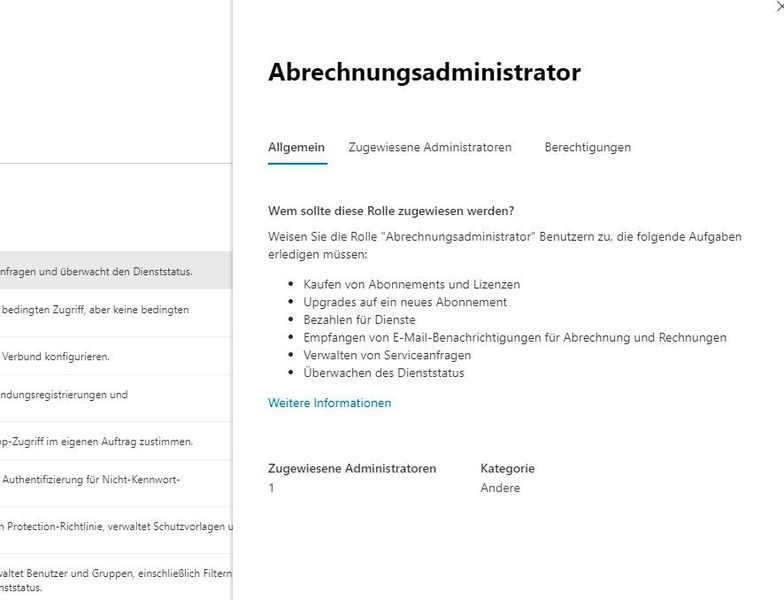 Verwalten einzelner Rollen in Microsoft 365. (Joos)
