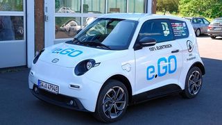 Mit seinem rundlichen und freundlichen Design hebt sich der E.Go Life deutlich ab. (Rosenow/»kfz-betrieb«)