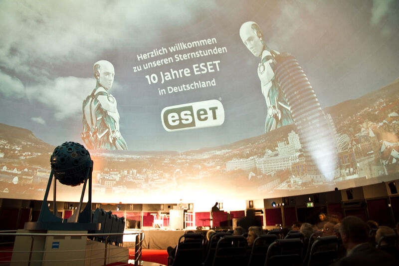 Zehn Jahre ESET in Deutschland im Zeiss-Planetarium Jena (Archiv: Vogel Business Media)