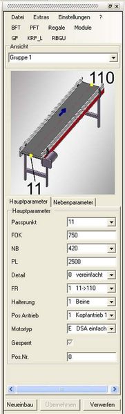 Im Plug-In Panel  ... werden die Parameter der Module festgelegt, die dann in der HiCAD-Szene platziert werden können.  Bild: ISD (Archiv: Vogel Business Media)