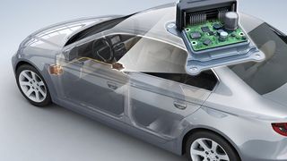 Im Airbag-Steuergerät AB plus hat Bosch die Inertialsensoren des ESP integriert, das heißt die Sensoren zur Messung von Drehrate und Querbeschleunigung. Dies reduziert die Kosten und den Bedarf an Bauraum. Bild: Bosch (Archiv: Vogel Business Media)