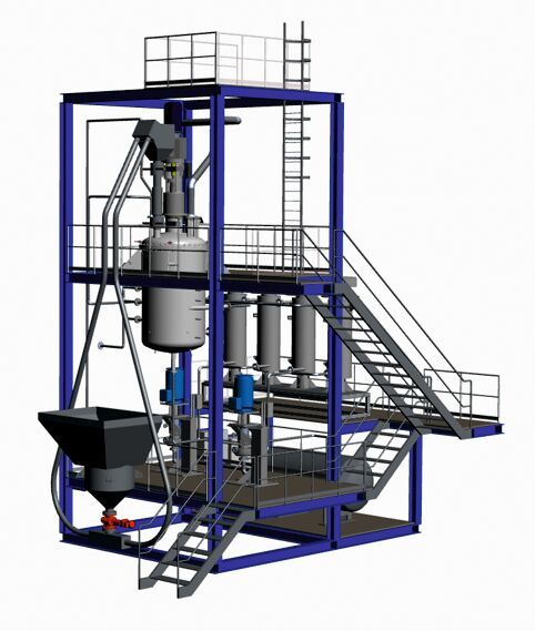 Vormontierte Skid-Module wie das Aufschmelzskid sorgen für schnelle Installation und kurze Inbetriebnahmezeiten.  (Bild: Ekato)