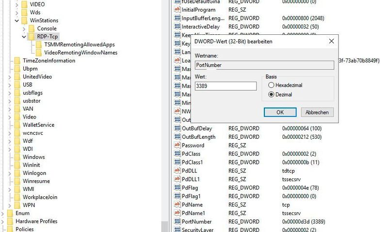 RDP-Port auf Windows-Servern zulassen. (Joos)