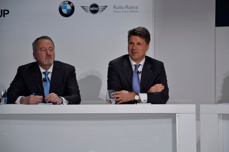 Nach so viel Zukunft sprach BMW-Chef Harald Krüger gerne wieder über verschiedene Gegenwartsprojekte… (Foto: Michel)