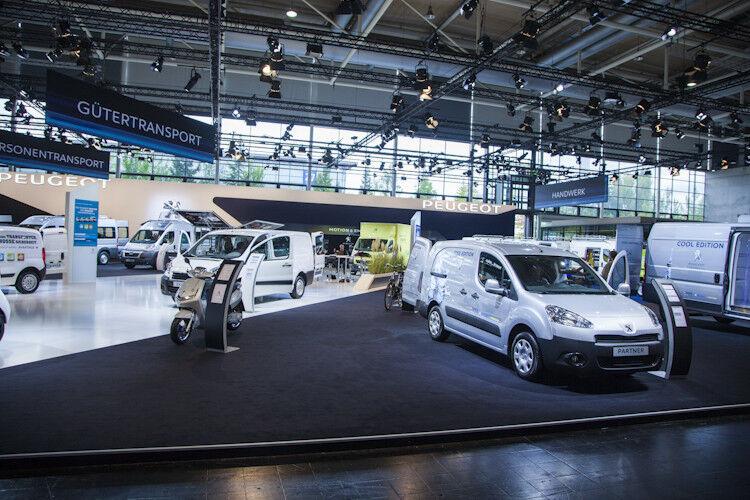 Peugeot war mit seinen Professional-Fahrzeugen in Hannover dabei. (Foto: Suffner)