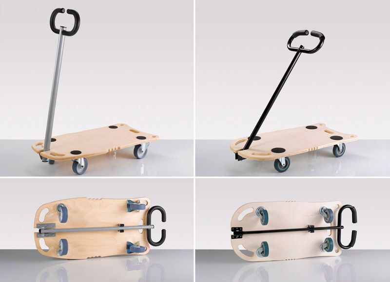 Plagiarius 2017: Profi-Transporthilfe „StarCarrier“ Links Original: Wagner System GmbH, Lahr, Deutschland Rechts Plagiat: Vertrieb: MERKUR trgovina, d.d., Naklo, Slowenien (Aktion Plagiarius e. V.)