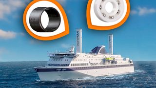 Schiffe der Zukunft: Elektrosegel sparen bis zu 40 Prozent Schweröl. Die hierbei eingesetzen Gleit- und Radialrillenkugellager von igus halten selbst rauem Meerwasser stand und schonen dank schmierfreiem Trockenlauf zugleich die Umwelt. (igus)