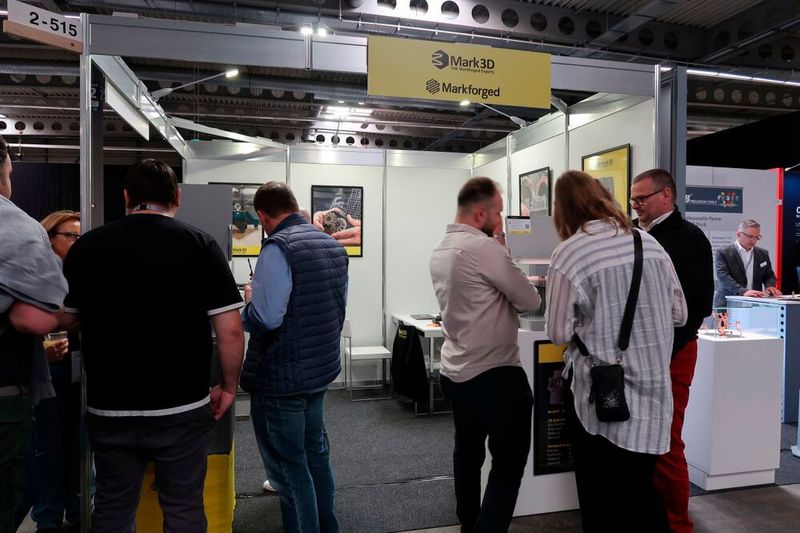 Am Stand von Mark3D, dem Vertriebspartner von Markforged, herrschte großes Interesse. (Bild: D.Quitter - VCG)