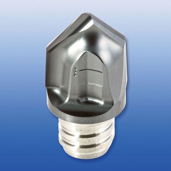 Speziell für Luft- und Raumfahrt: Senkwerkzeug mit Schneiden mit 100° Spitzenwinkel als wechselbarer Schneidkopf.  (Bild: Iscar)