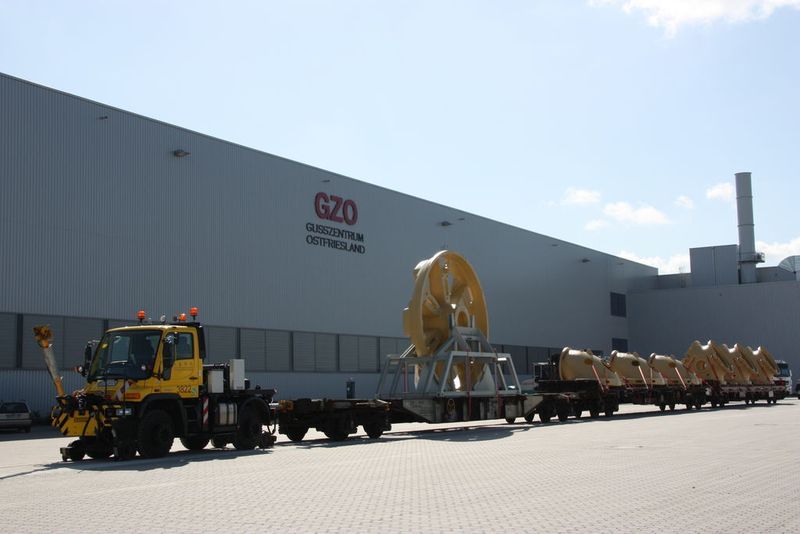 Der Windenergieanlagenhersteller Enercon hat unlängst seinen jüngsten Unternehmensstandort, das GZO Gusszentrum Ostfriesland in Südbrookmerland/Georgsheil, offiziell eingeweiht. Bild: Lutro (Archiv: Vogel Business Media)