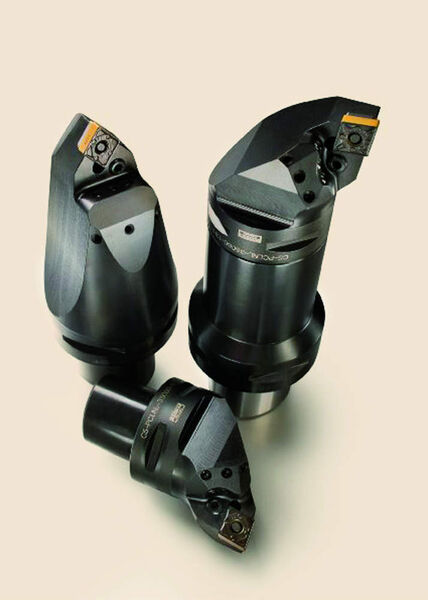 Bild 3: Die Coro-Turn-HP-Drehwerkzeuge mit Capto-Werkzeug-Schnittstelle sind für die Bearbeitung mit Hochdruck-Kühlschmierstoffen ausgelegt. (Archiv: Vogel Business Media)