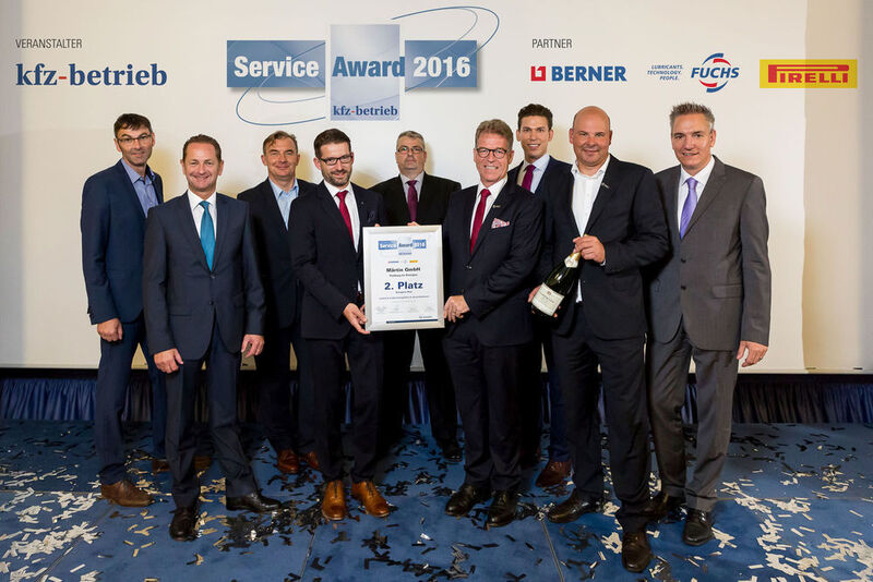 Über den zweiten Platz beim Service Award konnte sich das Autohaus Märtin aus Freiburg freuen, ein BMW- und Mini-Partner. (Stefan Bausewein)